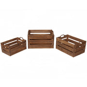 Heritage Wooden Storage Crates, Set of 3
