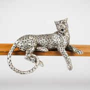 Leopard Shelf Hanger, Silver