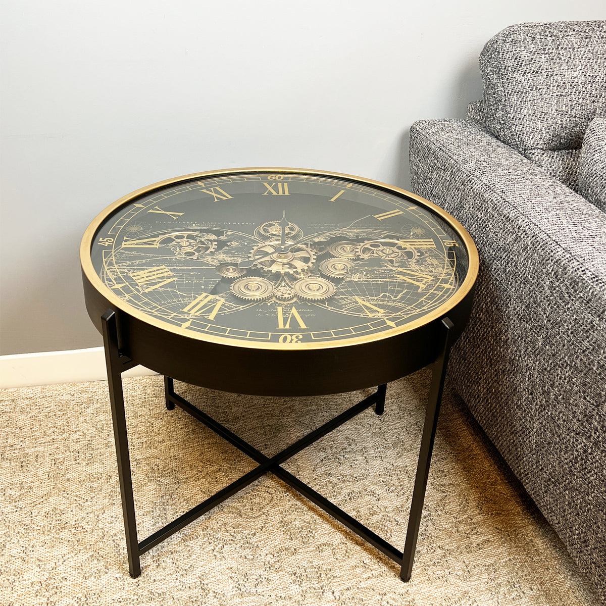 Side Table Clock 67 cm