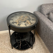 Table Clock With Shelf 64 cm