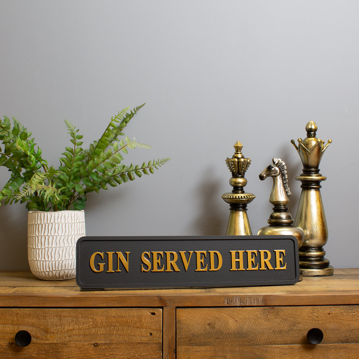 Gin Served Here Street Sign