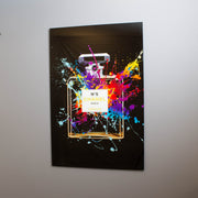 Perfume Splash Tempered Glass Wall Art