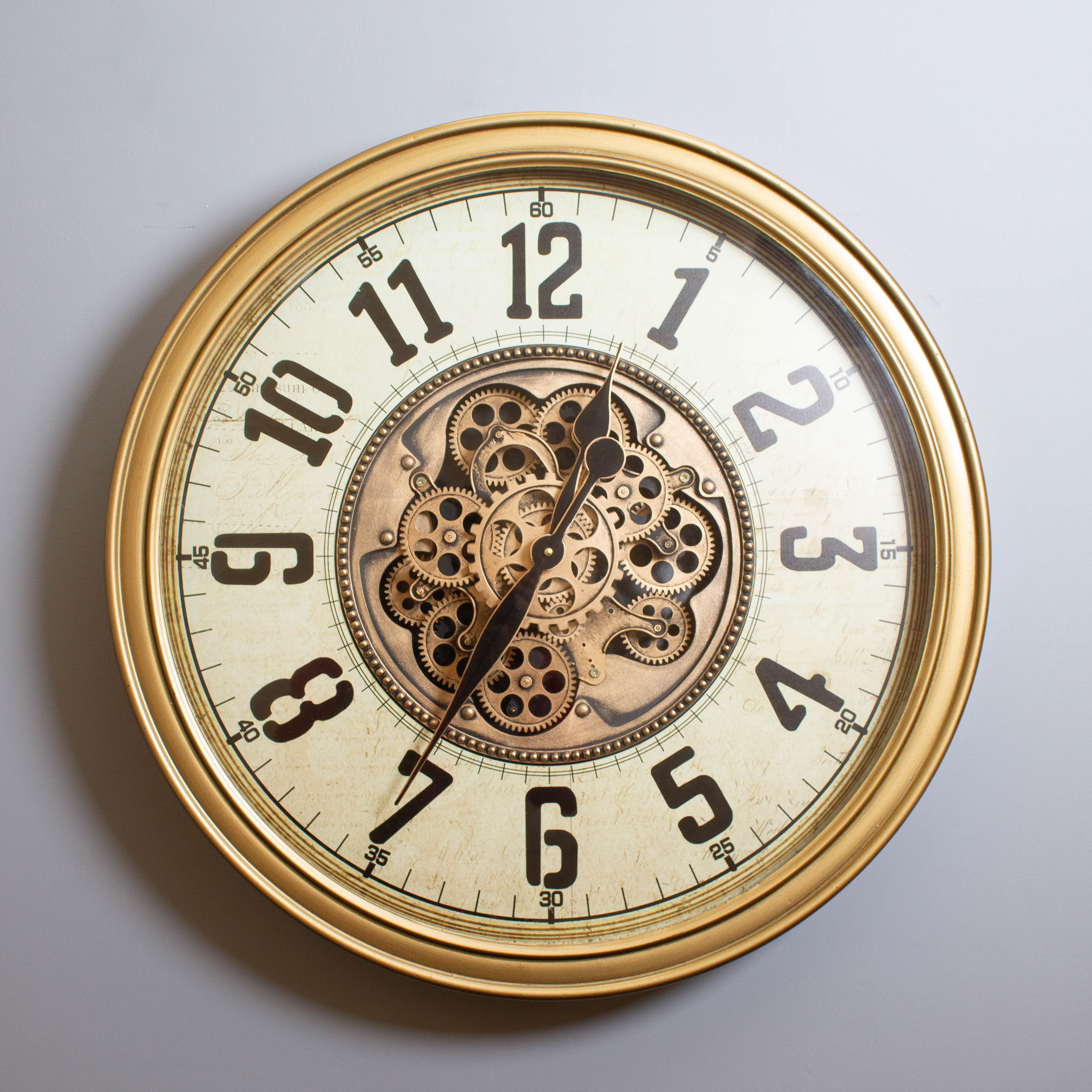 Gold Monza Cog Clock, 66 cm