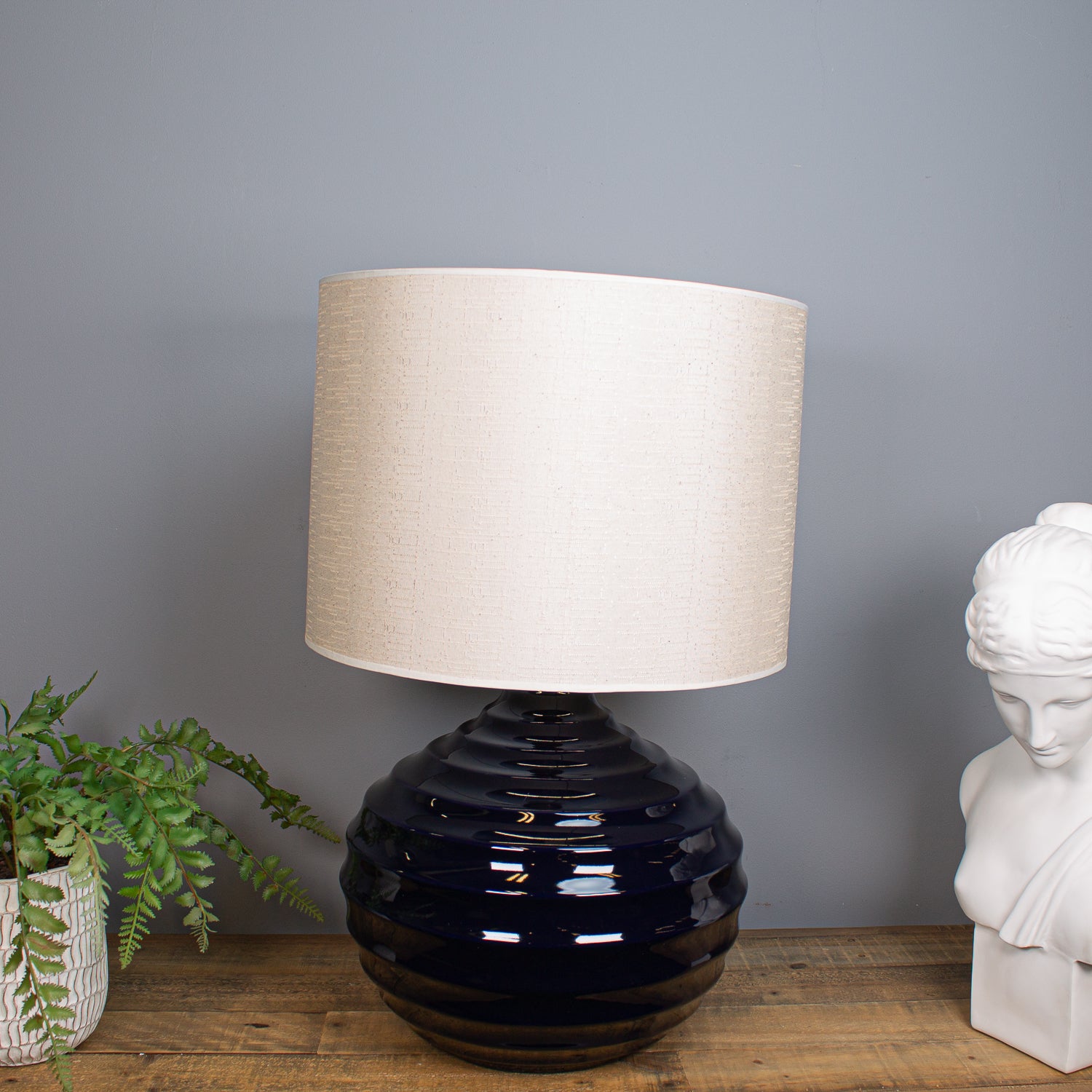Nola Table Lamp, Navy