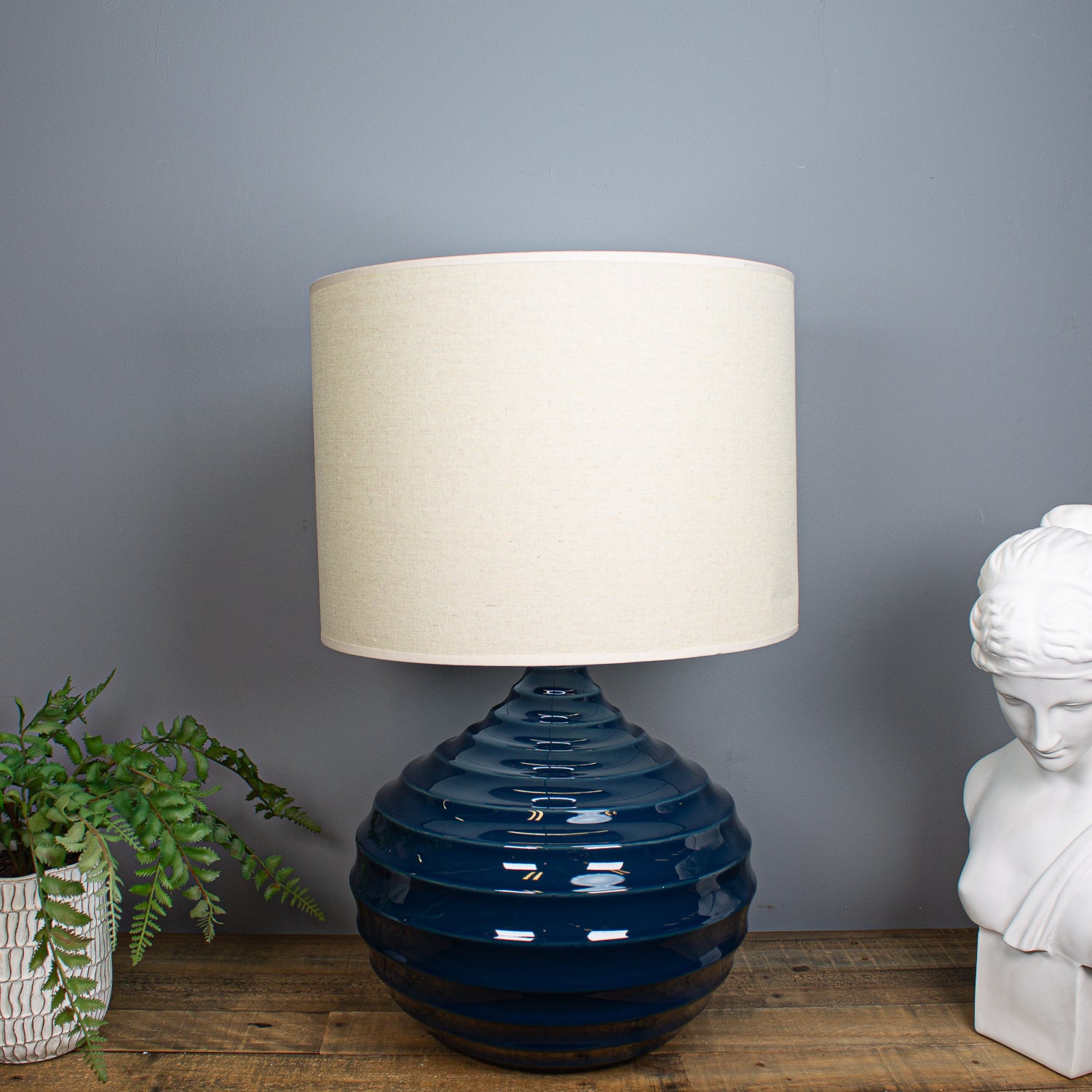 Nola Table Lamp, Blue