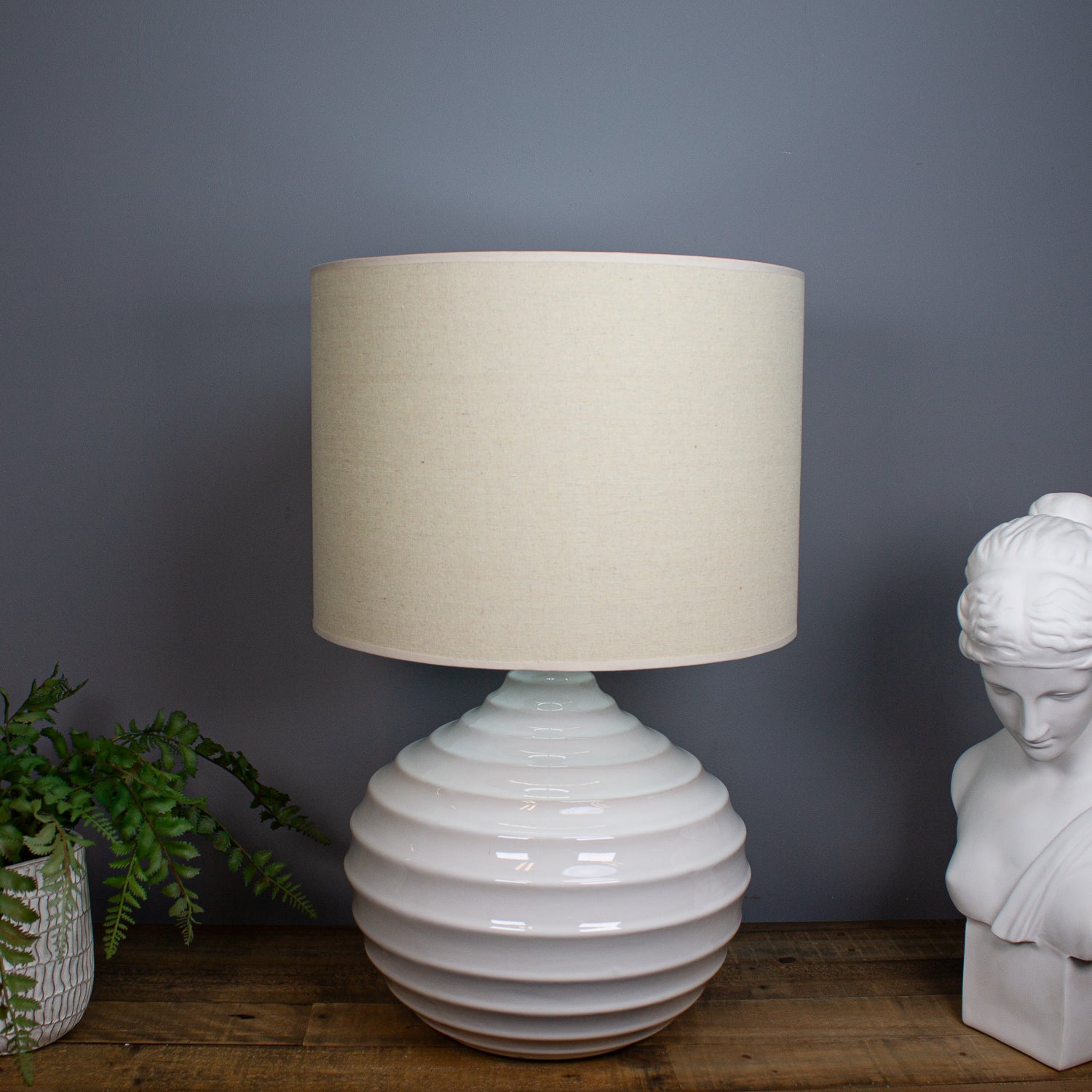 Nola Table Lamp, Cream
