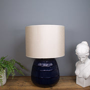 Rivoli Table Lamp, Navy