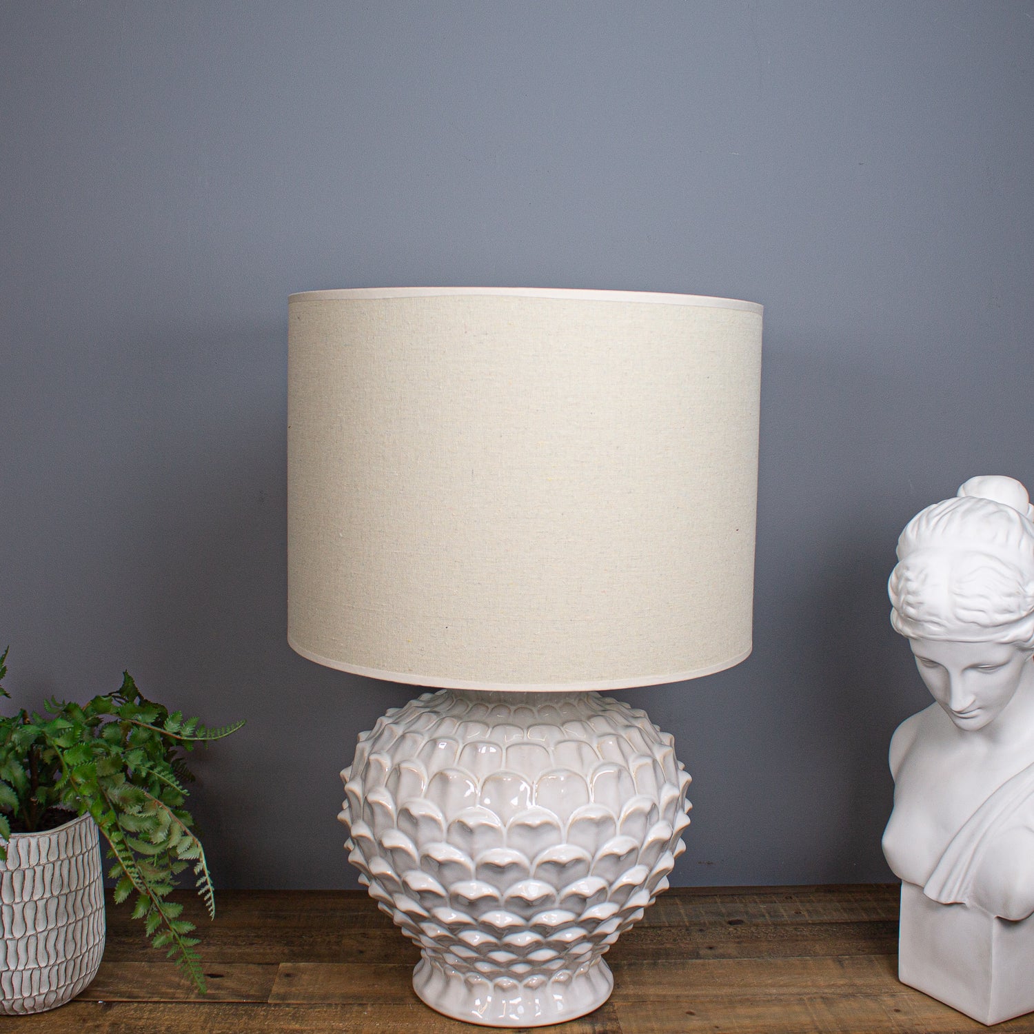 Ortona Table Lamp, Cream