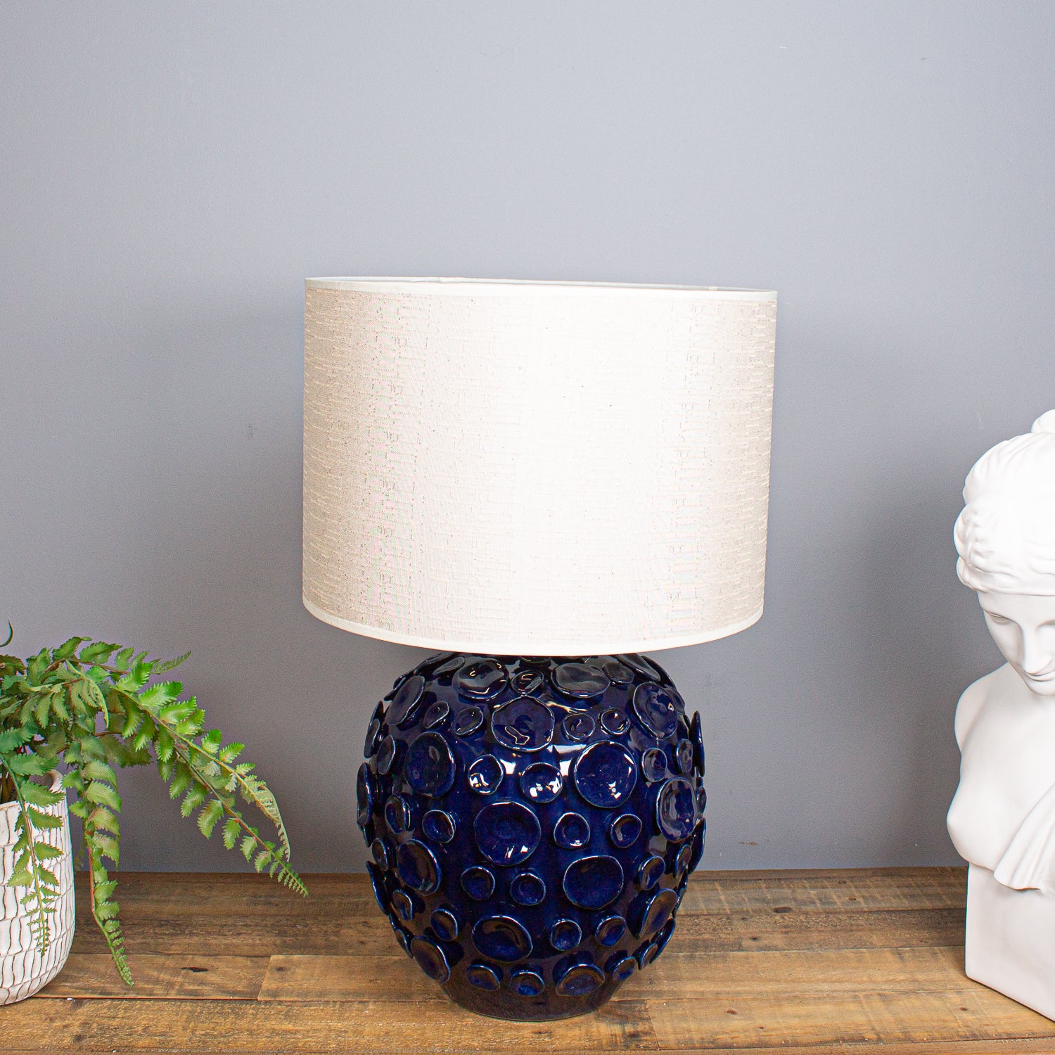 Taranto Table Lamp, Navy