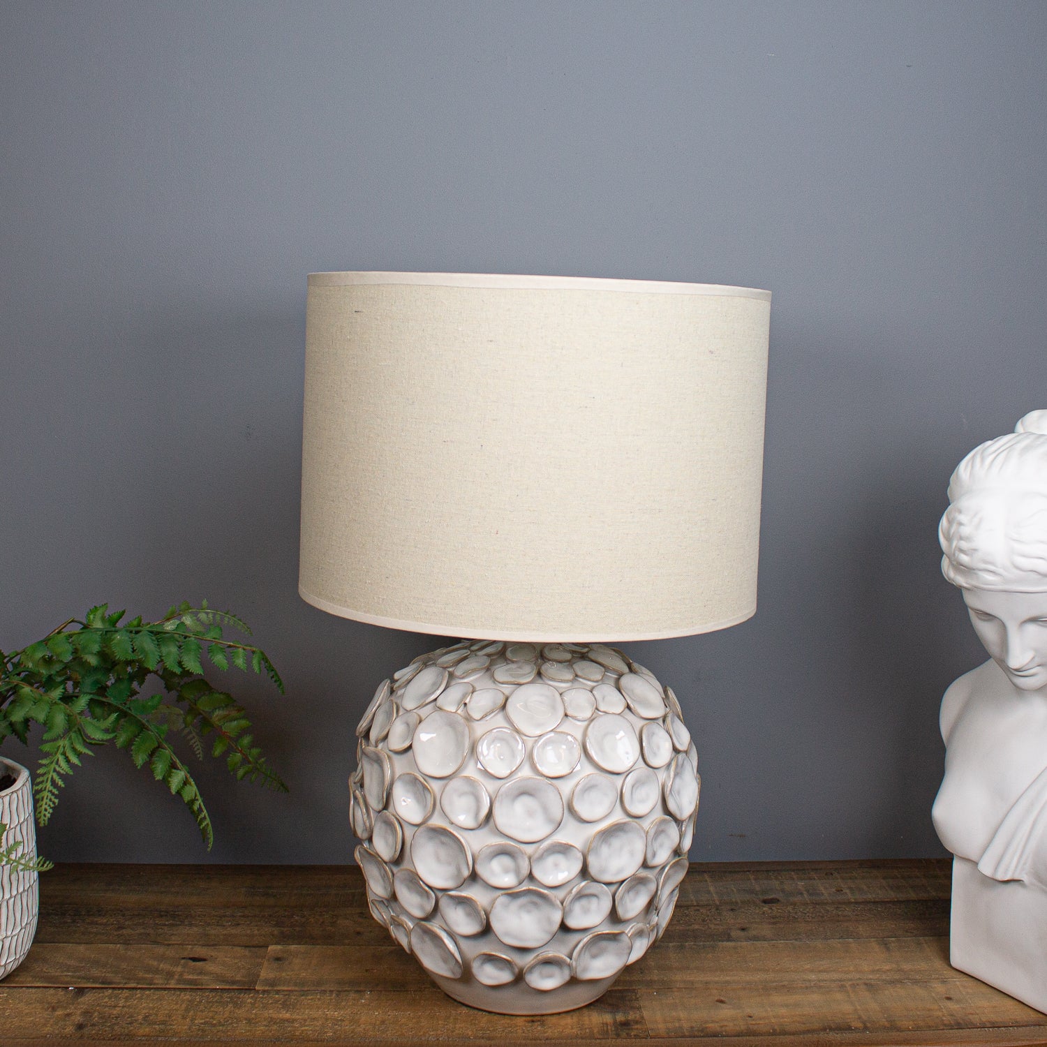 Taranto Table Lamp, Cream