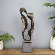 Abstract Tall Ribbon Sculpture