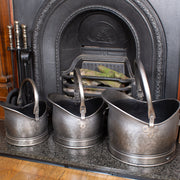 Coal Scuttle with Antique Pewter Finish