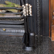 Small Companion Set With Pewter Tops