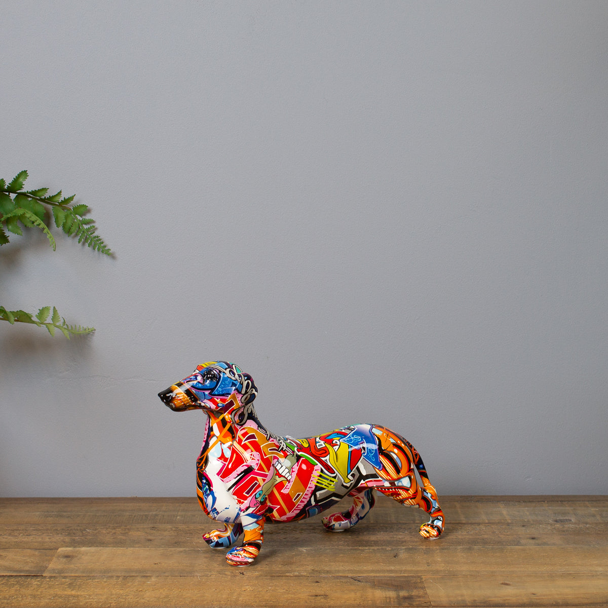 Graffiti Dachshund, Large