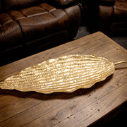Gold Metal Leaf Tray - 97 cm