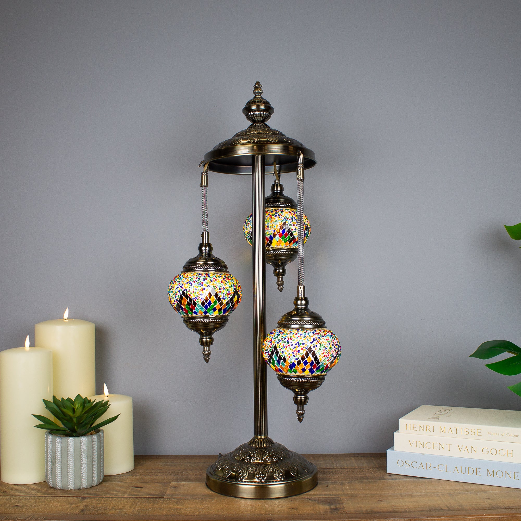 Mosaic 3 Light Spiral Lamp, 75 cm