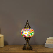 Mosaic Globe Pedestal Table Lamp 33 cm