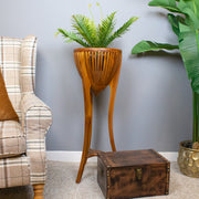 Teak Jardinière Planter Stand 90 cm